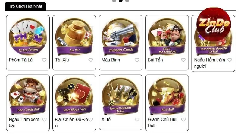 Một số game bài phổ biến cho newbie